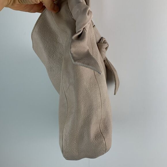 Frye Nora Knotted Hobo Shoulder Tote bag Purse CREAM soft leather - Picture 8 of 11